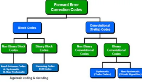 Fig. 2.2 Classification of FEC codes [5] 