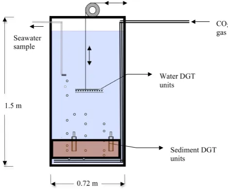 Fig. 1. Schematic representation of the CO2 seepage chamber.