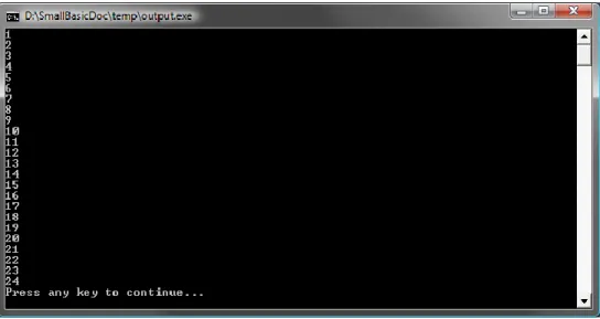 Figure 19 - Using the For Loop 