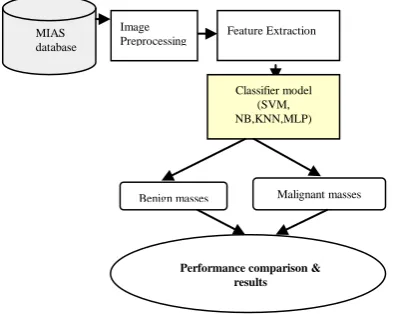 Table 2.  Represents different pictures stored in MIAS data bank 