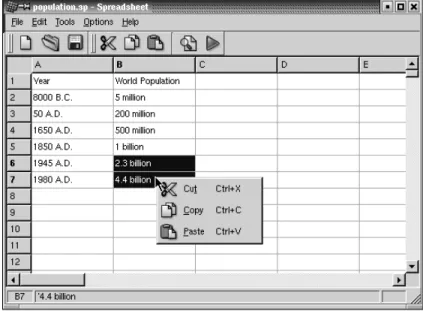 Figure 3.1. Spreadsheet application