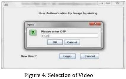 Figure 4: Selection of Video 