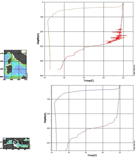 Fig. 9. Raw data showing spikes and noises (a) and the same proﬁle after the NRT QC procedure was applied (b).