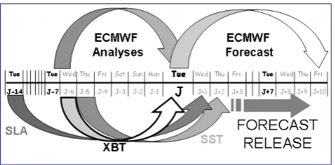 Fig. 1. Schematic NRT data collection system in MFSPP containingboth oceanic and atmospheric data