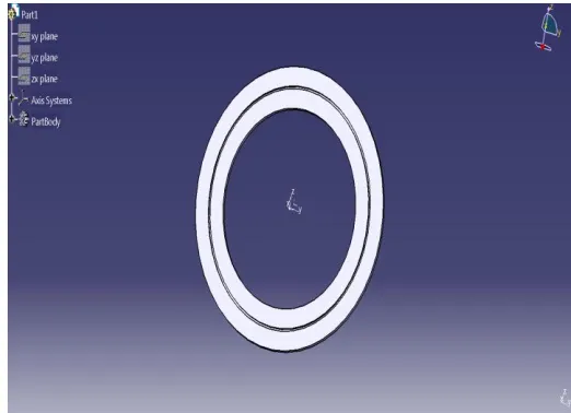 Fig 1.  Friction plate with Single Circular grooves  