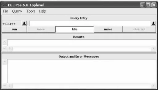 Figure 2: Main Window of ECL i P S e