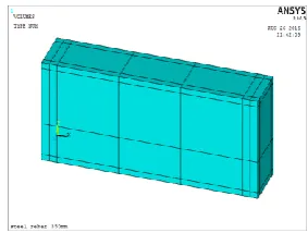 Fig -1: Model of deep beam with 350mm depth  
