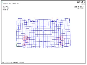 Fig -20: Crack pattern of CFRP reinforced deep beam with 375mm depth 