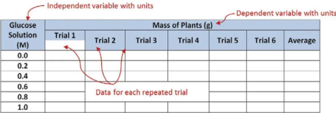 Figure 1.3: Elements of Effective Data Tables 