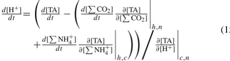 Table 13 shows the reformulated DE’s/MCE’s of the DAEsystem. The AE part is the same as given in Table 12 (ex-cept for the equation for [TA] which is obsolete) and is not