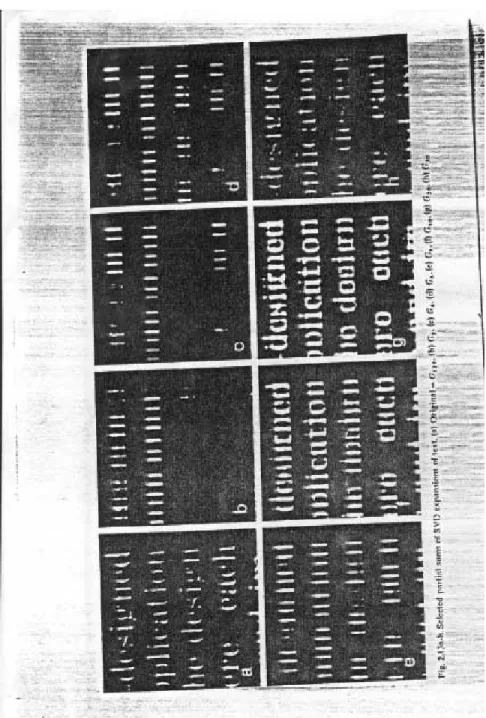 FIGURE 5.1: Compressing text with the SVD.