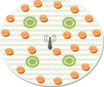 Fig. 3. Marking of a single Node Failure inside a region 