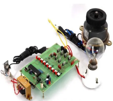 Fig -3.2: Picture of the cycloconverter using  traics  