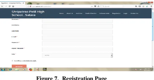 Figure 7.  Registration Page 