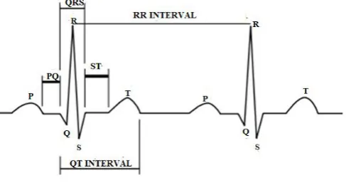 Fig. 1: The Normal ECG waveform 