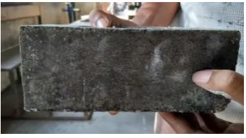 Figure 18 Broken Structure of Plastic -Moorum Brick 