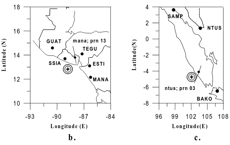 Fig. 1. Experimental geometry during the earthquakes in Turkey – (a). Crosses show the positions of the earthquake epicenters