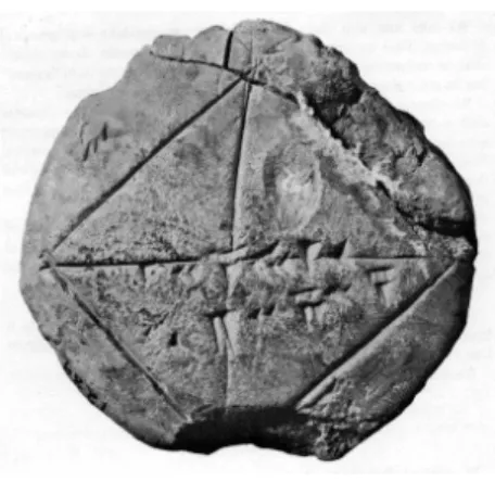 FIGURE 2 A Babylonian Tablet dating from around 1700 B.C.