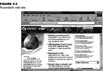 FIGURE  5·3  Rosenbluth web site. 