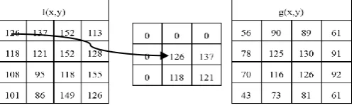Figure 1. Example for 2-D histogram calculation 