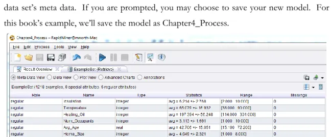 Figure 4-2.  Meta Data view of the chapter four data set. 