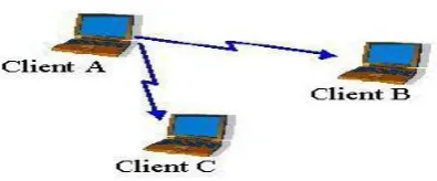 Figure 3: Infrastructure less Adhoc network