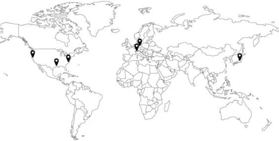 Figure 6: Various worldwide Nirvanix data center locations 