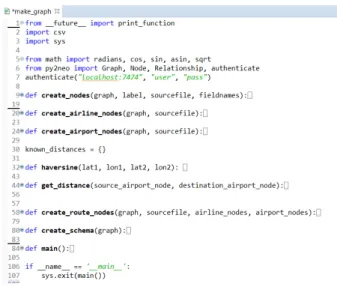 Figure 32: Structure of the python code