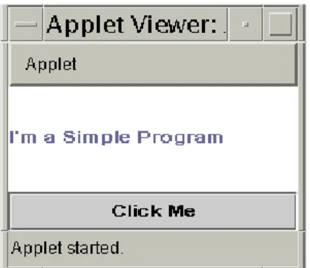 Figure 9. Applet Version of Application import java.awt.Color;