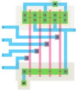 Figure 8.   Schematic diagram of 4-input NAND gate 