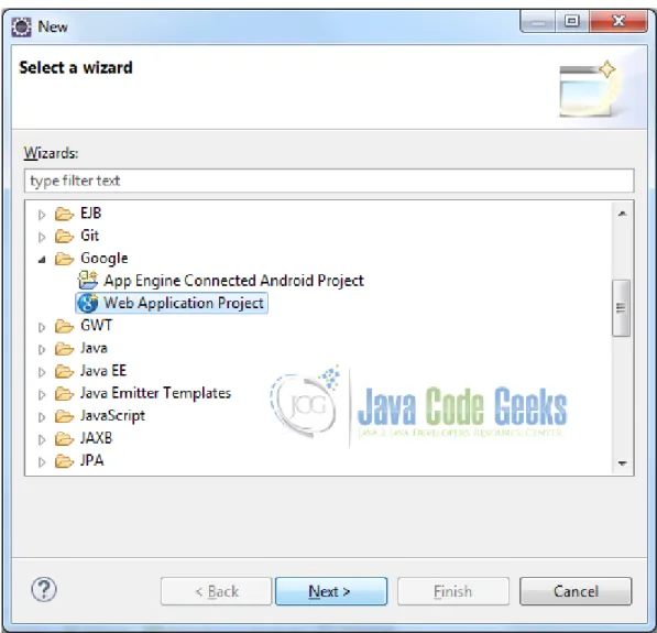 Figure 1.8: Creating GWT Web App Project - Step 2