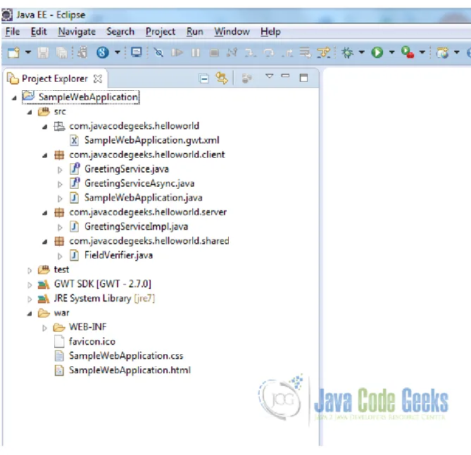 Figure 1.10: Creating GWT Web App Project - Step Final