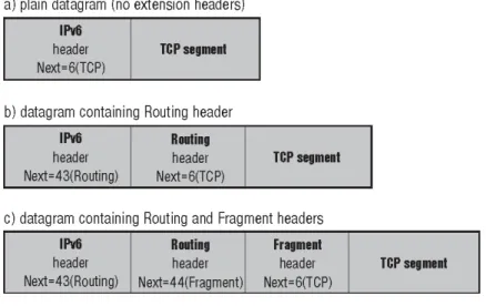 Figure 2-3  Header Chaining Examples 