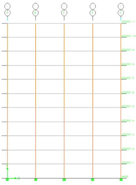 Fig 2: 3D View of conventional beam slab building                                        