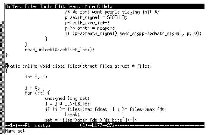 Table 2-10 Emacs commands related to TAGS