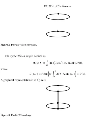 Figure 2. Polyakov loop correlator.