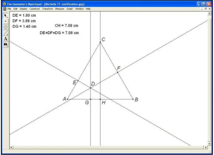 Figure 4.10: Michelle's sketch for her justification of task one. 