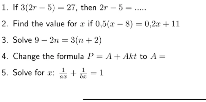 Table 2.3 lists some common fractions and their decimal forms.