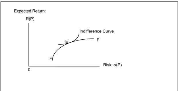 Figure 3.4: the Determination of an Optimum Portfolio: The Multi-Asset Case 