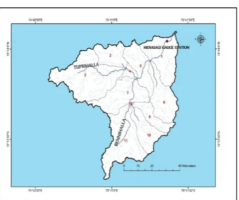 Fig -1: Bennihalla Watershed   