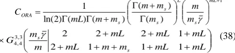 Fig.2, it is observed that on increasing the number of branches (L = 1 to 3) for BPSK or BFSK modulation scheme, the BER decreases that improve the system performance
