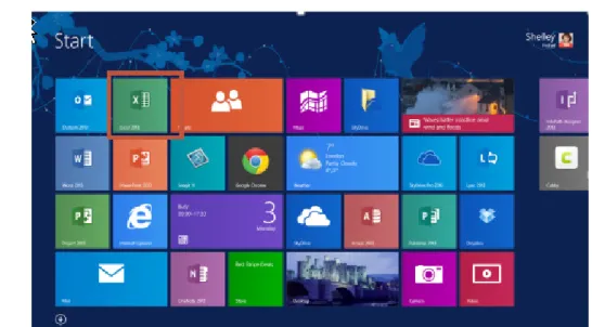 Figure 1 – Windows 8 Start Screen