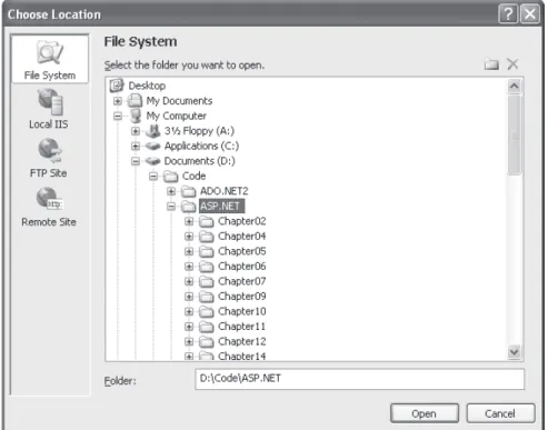 Figure 4-2. The Choose Location dialog box