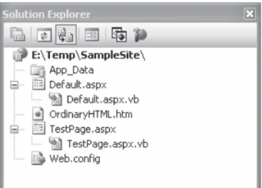 Figure 4-6. A code file for a web page