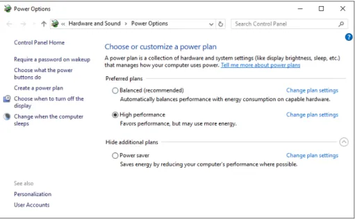 FIGURE 2-5   Less common configuration tasks such as these still require a trip to Control Panel.
