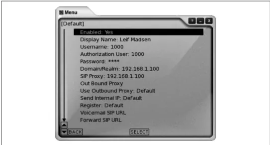 Figure 4-3. X-Lite user configuration