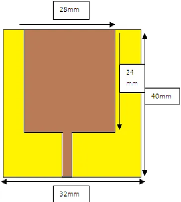 Figure: 1 Rectangular Patch Antenna. 