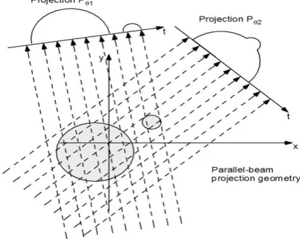 Figure 1: Parallel-beam projection 