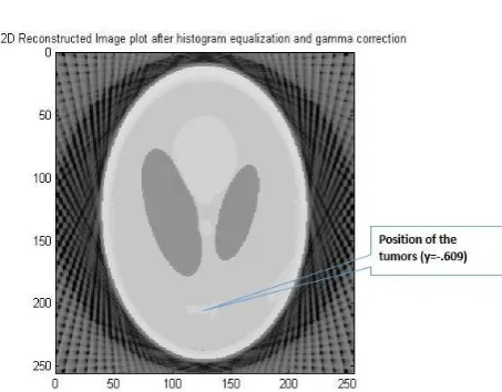 Figure 4:  Pixel values plot against x for constant  