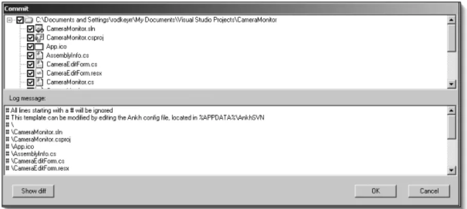 Figure 8.4. A commit from Visual Studio.Net, with AnkhSVN.